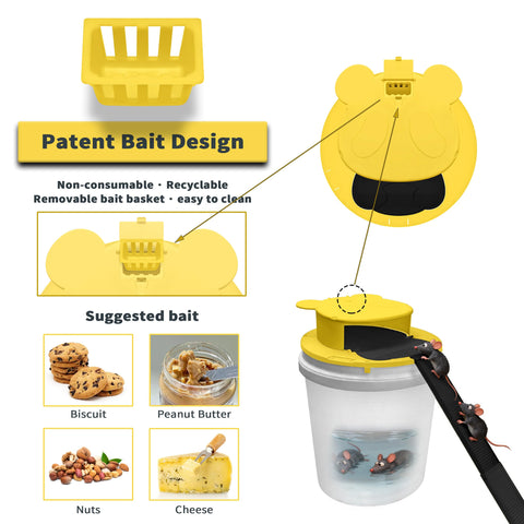 Generic reusable multi-catch capacity highlights efficient trapping.