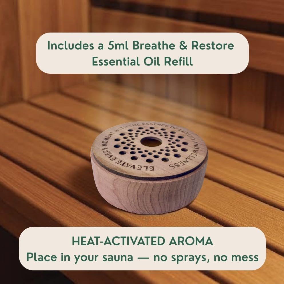 Generic Sauna Freshener beeswax base highlights natural, toxin-free scent diffusion in home spa sessions