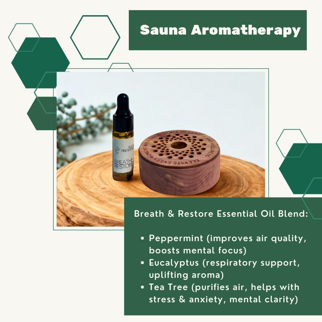Generic Sauna Freshener gym-spa setting conveys clean, inviting aroma without sprays