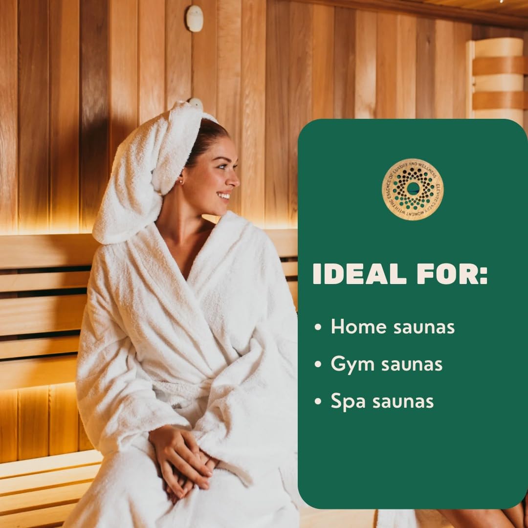 Generic Sauna Freshener scent-profile highlights eucalyptus, peppermint, tea tree notes