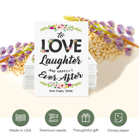 Generic seed packet for baby shower with colorful wildflower mix, ideal keepsake.