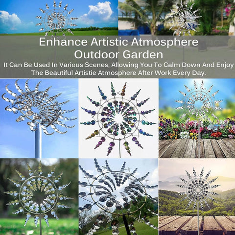 Generic Shirem windmill colorful finish reflects sunlight attractively