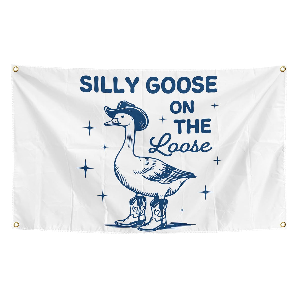 Generic Silly Goose Flag 3x5-foot ready to hang for dorm decor.