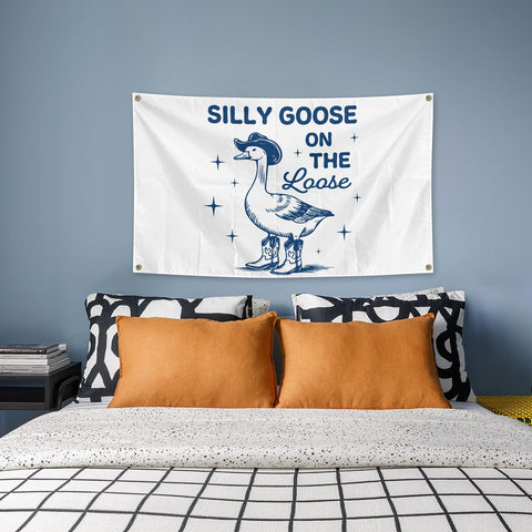 Generic Silly Goose Flag ideal dorm decor for parties and gatherings.