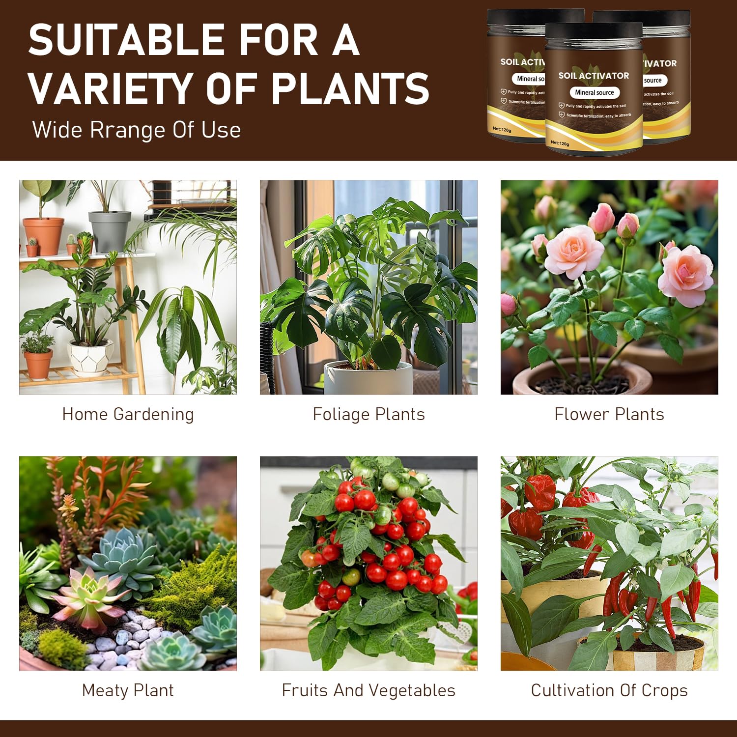 Generic soil activator eco friendly mineral formula is safe for plants