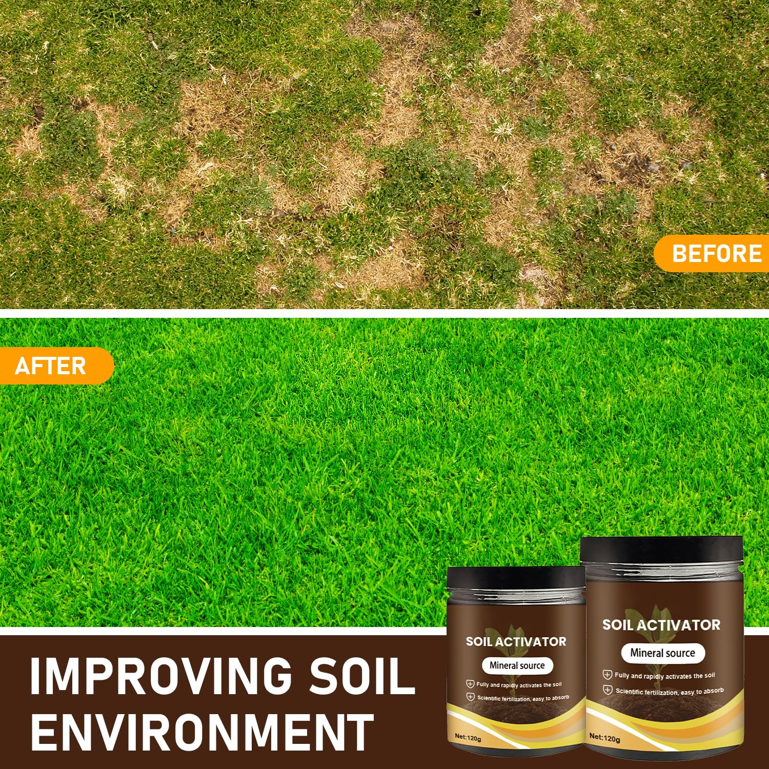 Generic soil activator mixing with soil supports strong root growth