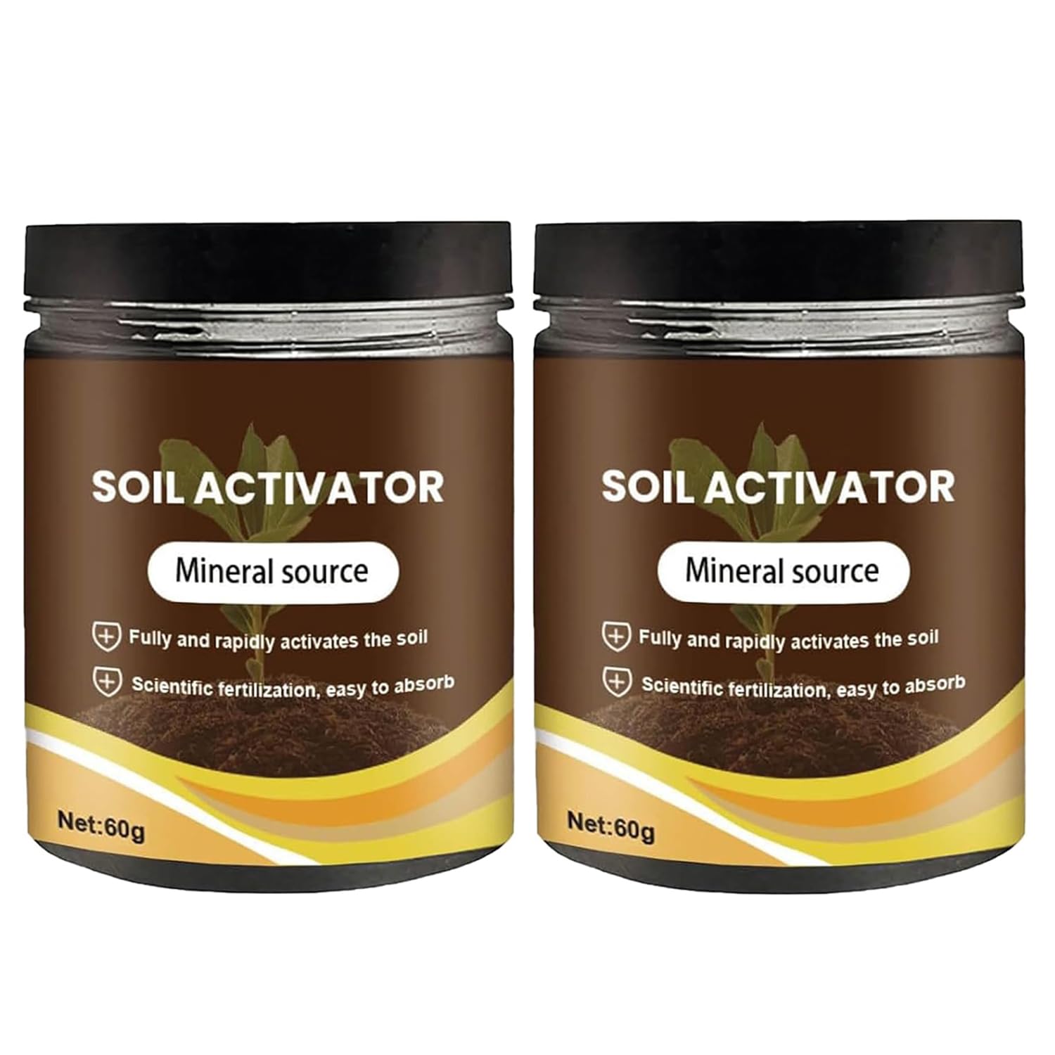Generic Soil Activator packaging for easy garden prep and application.