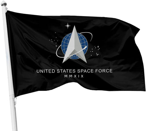 Generic Space Force flag 3x5 banner for patriotic display.