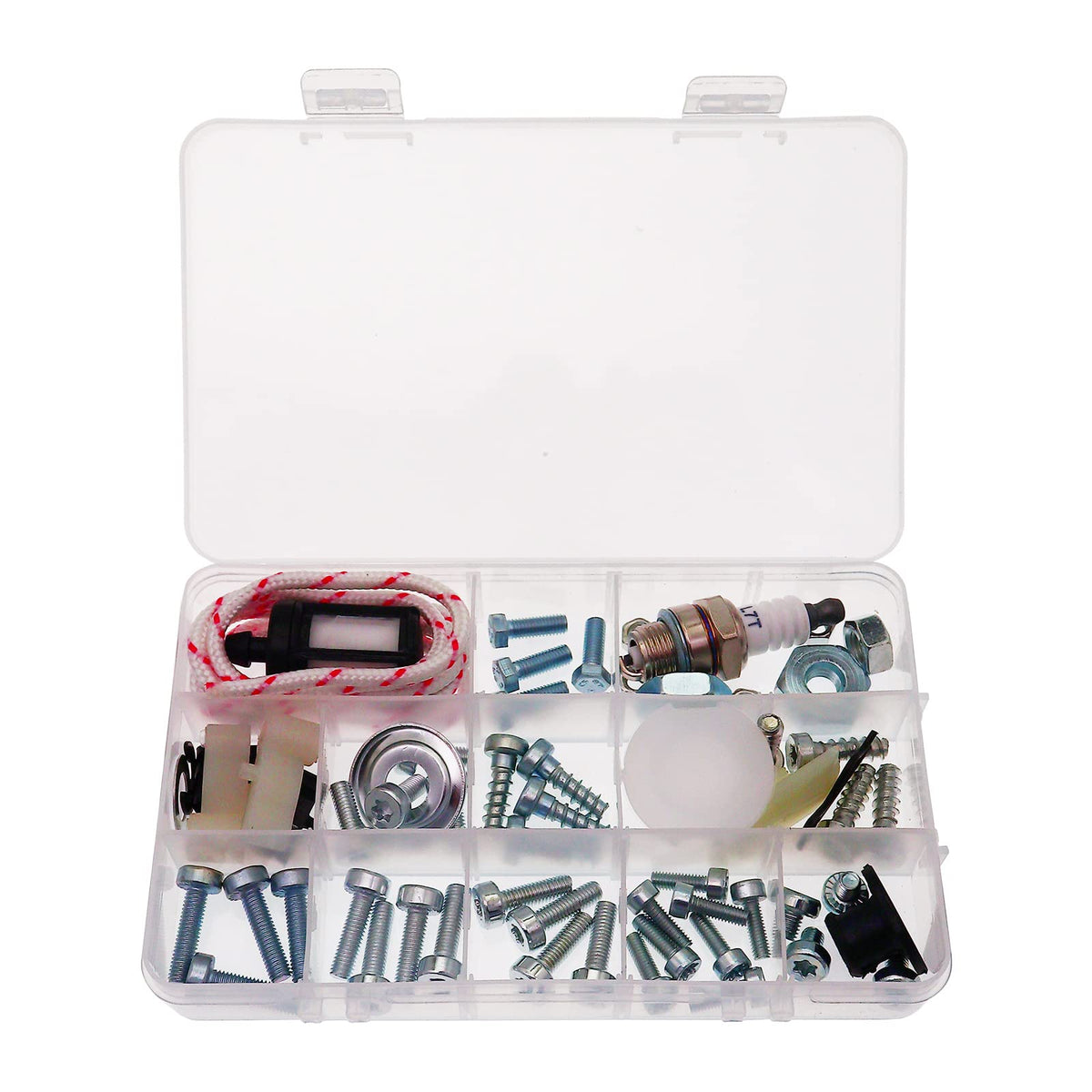 Generic Stihl hardware kit screws for reliable chainsaw maintenance and quick repairs.