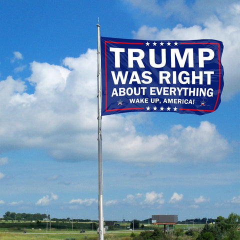 Generic Trump Was Right tapestry usable indoors or outdoors with bold colors