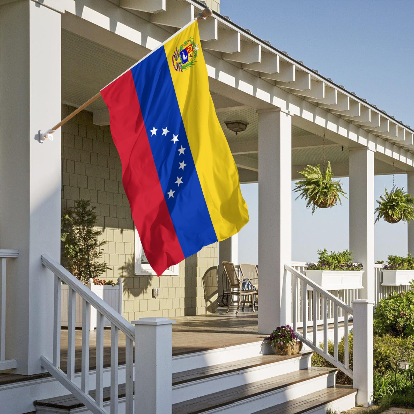 Generic Venezuela flag party decoration brightening celebrations and events.