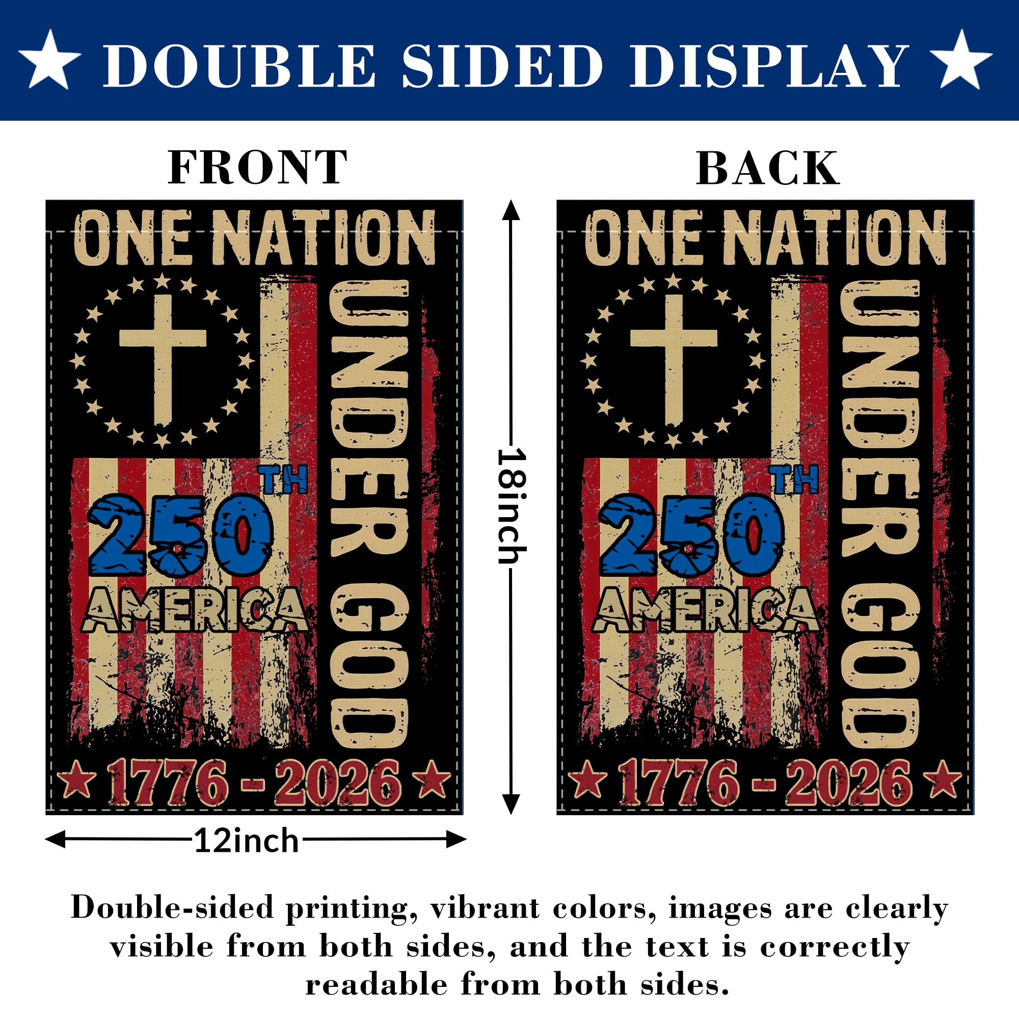 Generic vivid printing with USA symbols for festive Independence Day vibes.