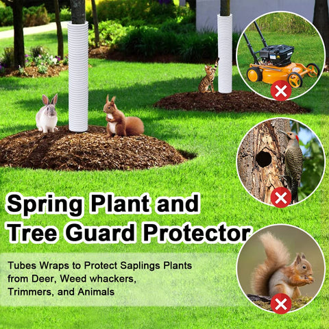 Generic weatherproof tree protector standing up to sun and rain