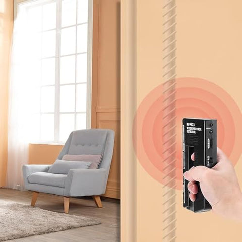 Generic WPP123 detects studs behind drywall, guiding precise mounting.