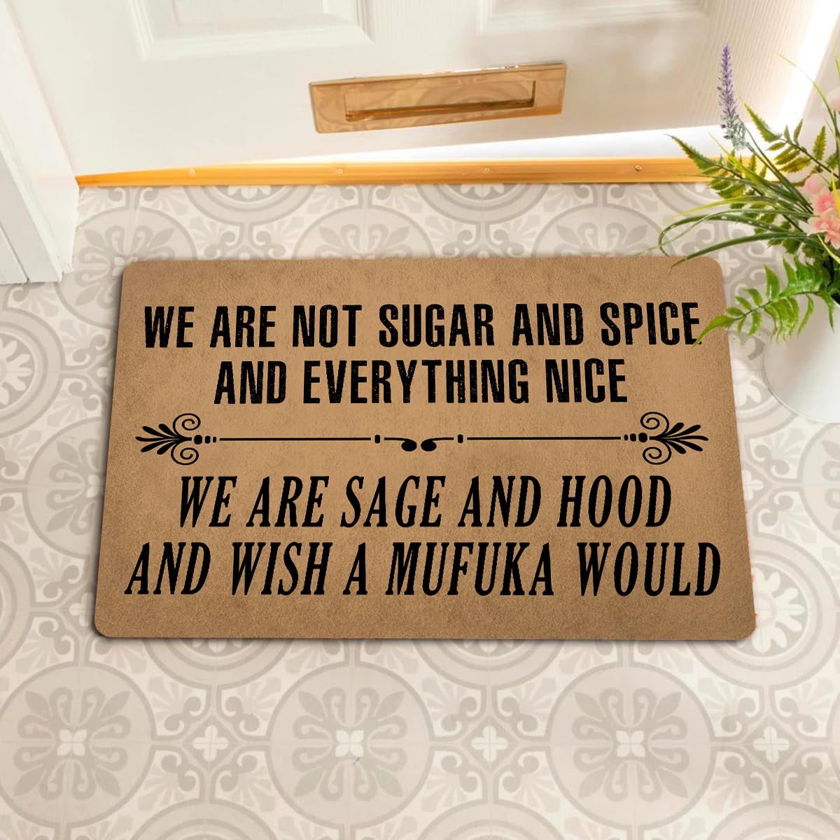 GengDuCJ prank gift doormat offers playful gift option