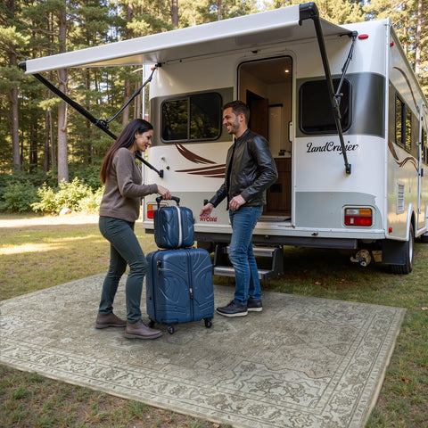 GENIMO anti slip backing rug for safer placement on wood or tile