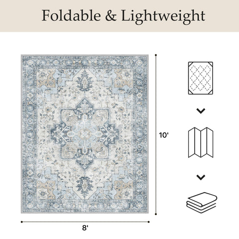 GENIMO anti-slip backing rug improves safety on wood, tile, or concrete.