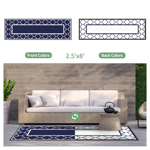 GENIMO fall decor outdoor rug adding warmth to a porch or balcony