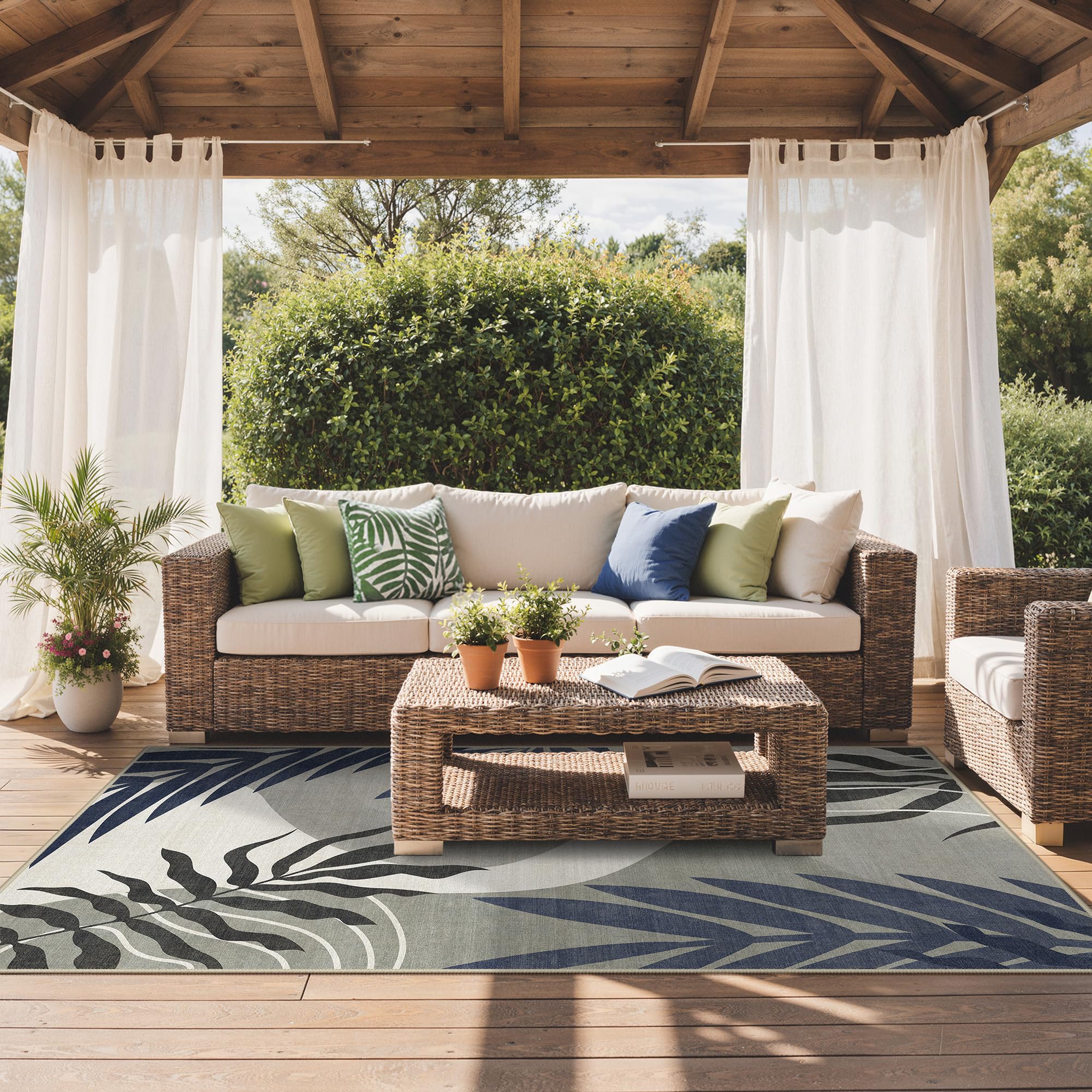 GENIMO fast-dry-core rug dries quickly after cleaning or rain exposure.