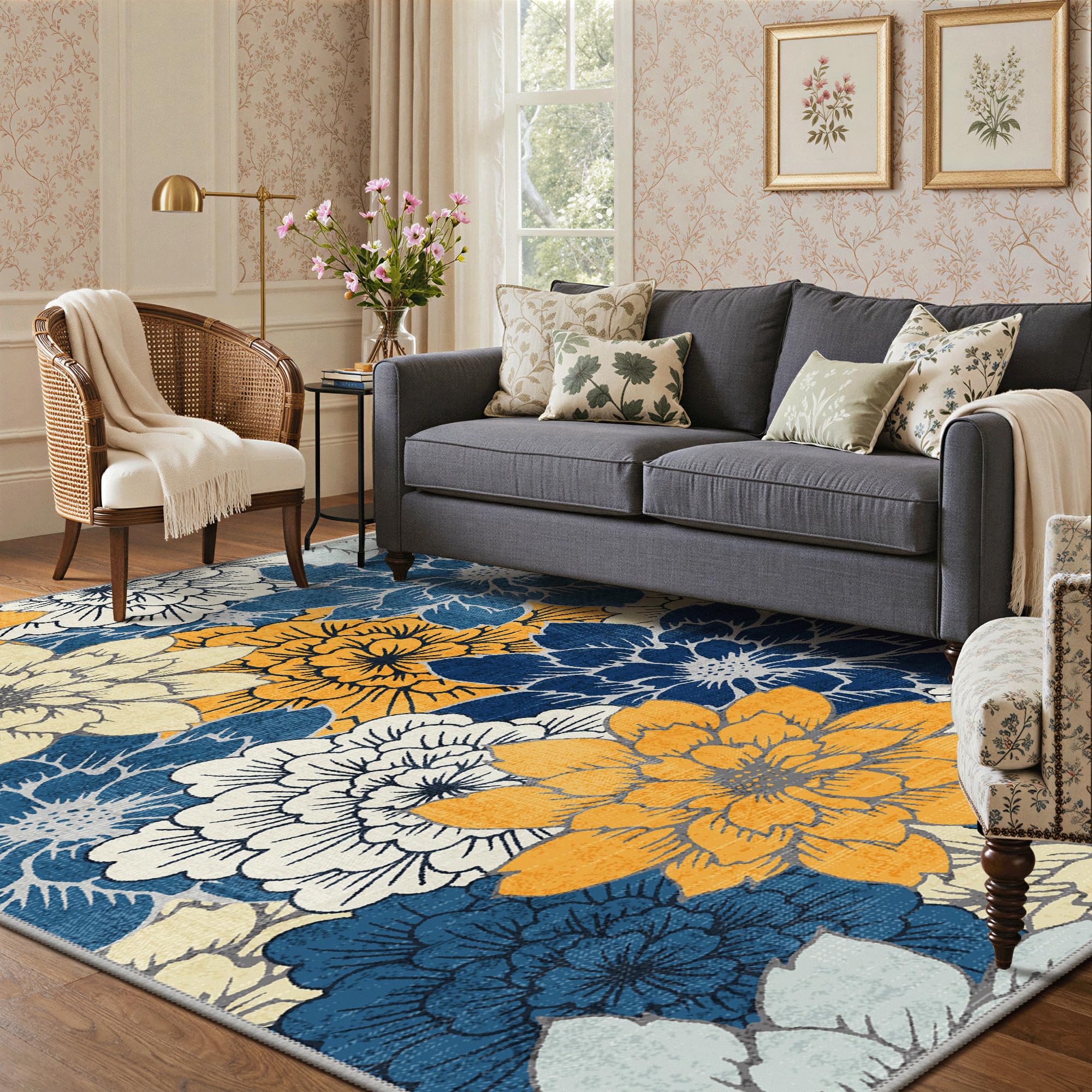 GENIMO lightweight foldable rug for easy seasonal storage