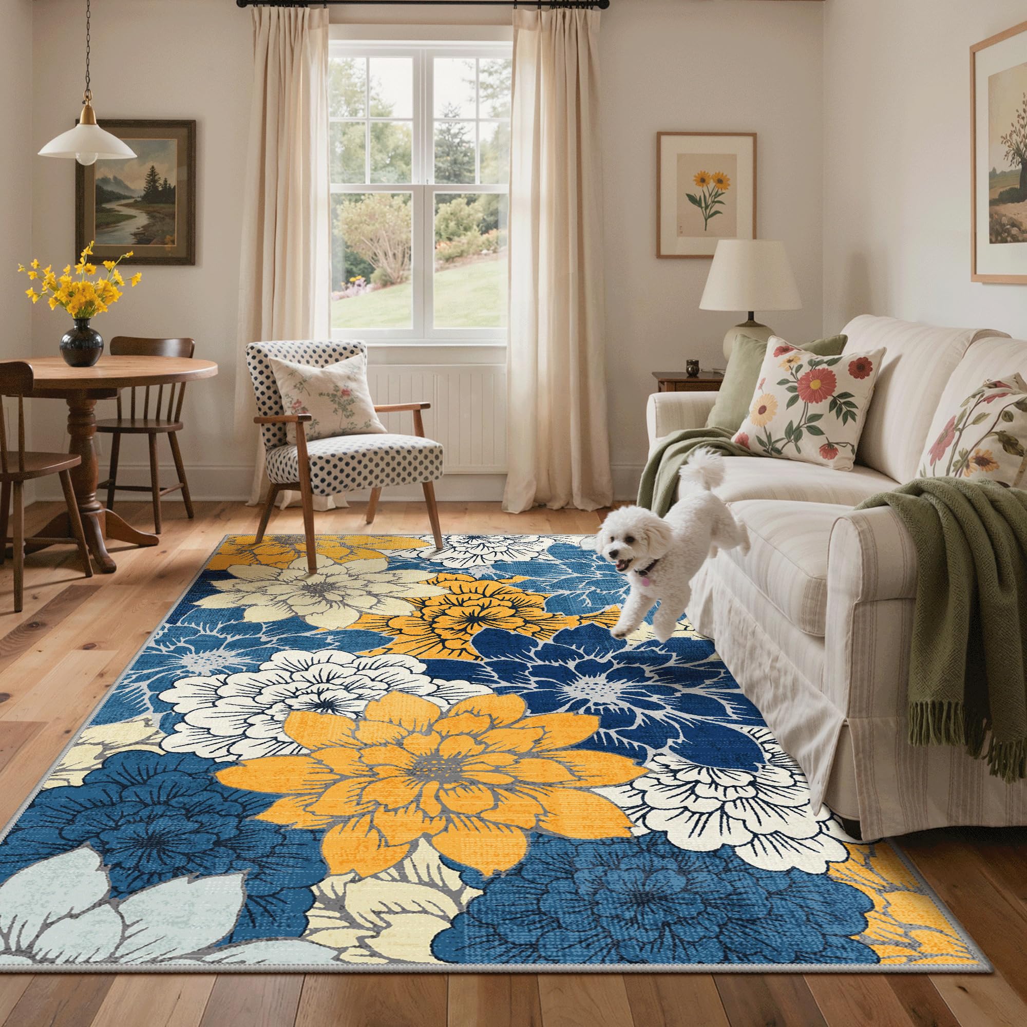 GENIMO machine-washable rug simplifies cleaning after daily wear