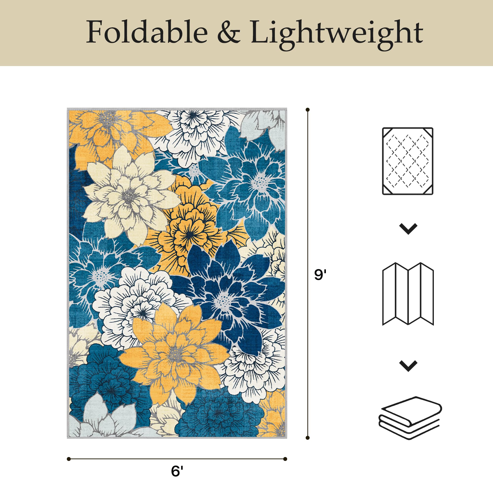 GENIMO navy floral design adds stylish outdoor appeal to patios.