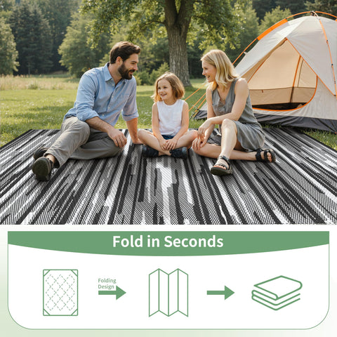 GENIMO 6x9 rug with non-slip grid backing for stable placement