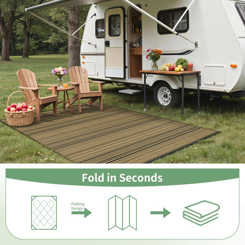 GENIMO outdoor carpet suited for patio, balcony, RV, and camping setups