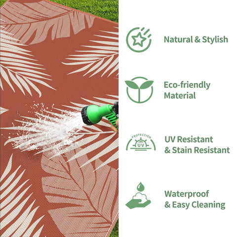 GENIMO rug breathes and dries quickly after outdoor use.