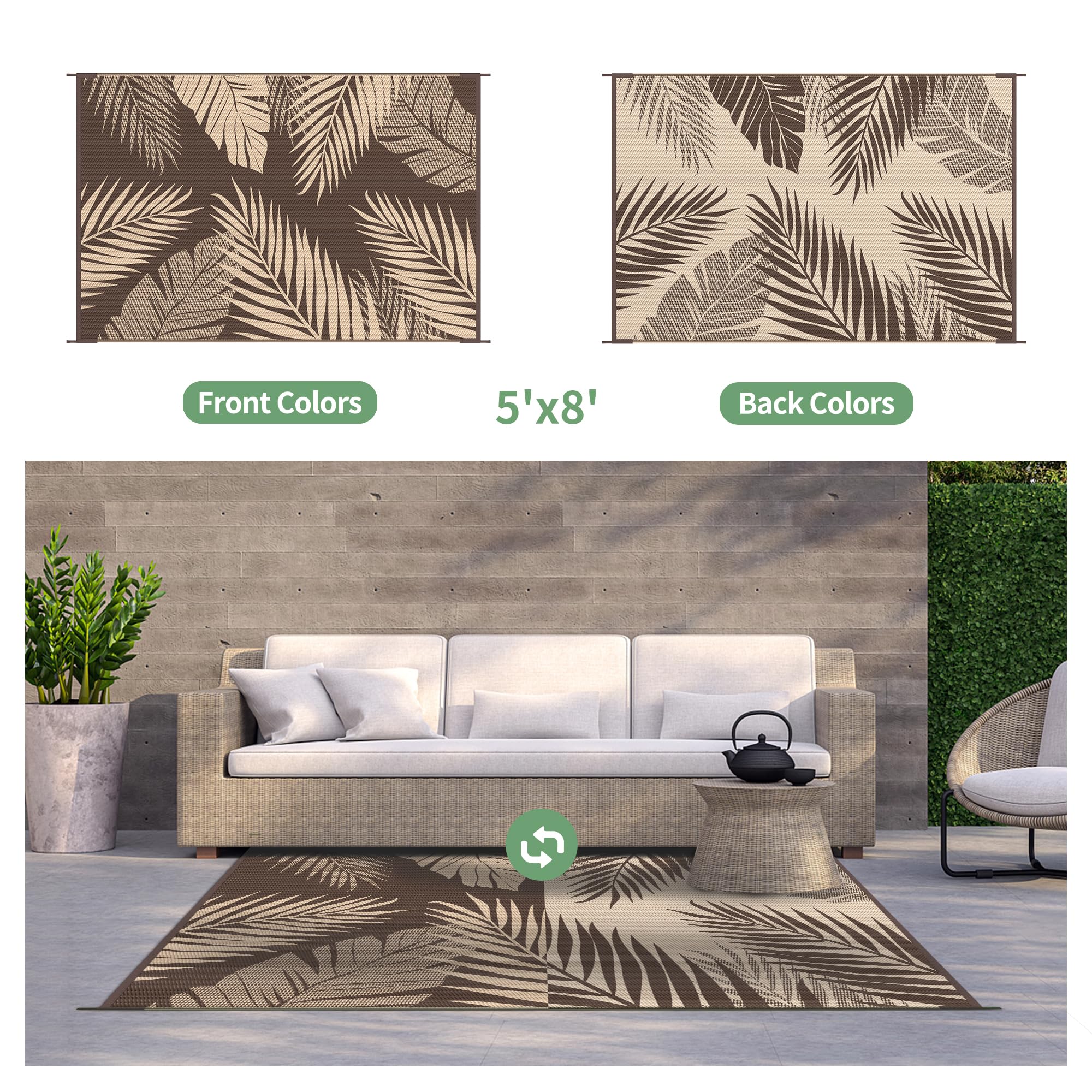 GENIMO double-sided pattern offers versatile outdoor styling options