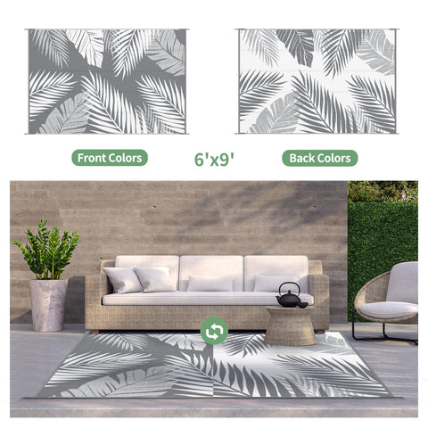 GENIMO outdoor rug double-sided reversible design for versatile spaces