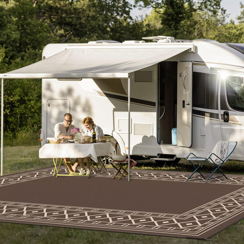 GENIMO outdoor rug double-sided weave; resilient texture for outdoor living