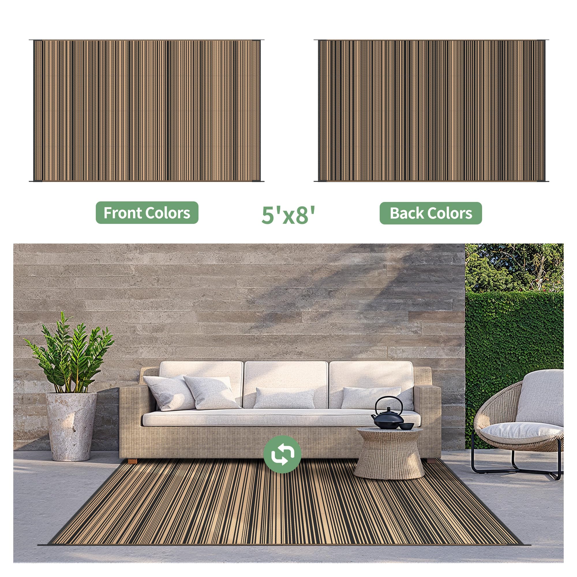 GENIMO rug is easy to clean and folds for portable trips