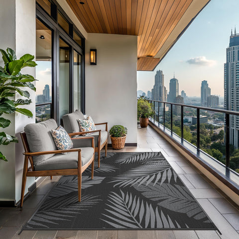 GENIMO rug folded in carry bag for easy portability.