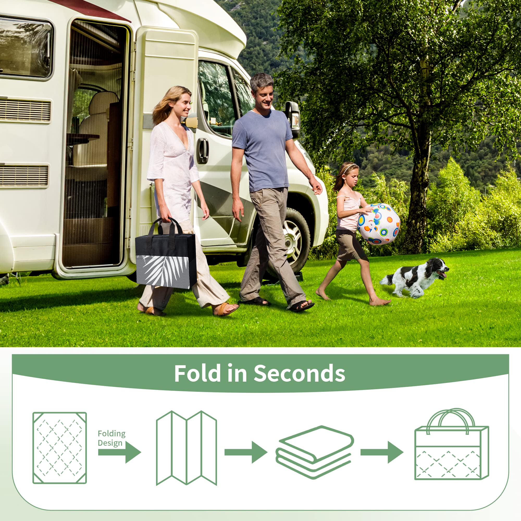 GENIMO multi-size rug fits decks, porches and balconies