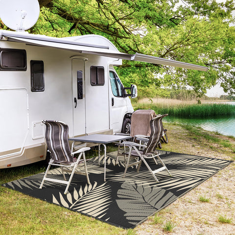 GENIMO outdoor rug non-slip surface for safe outdoor spaces