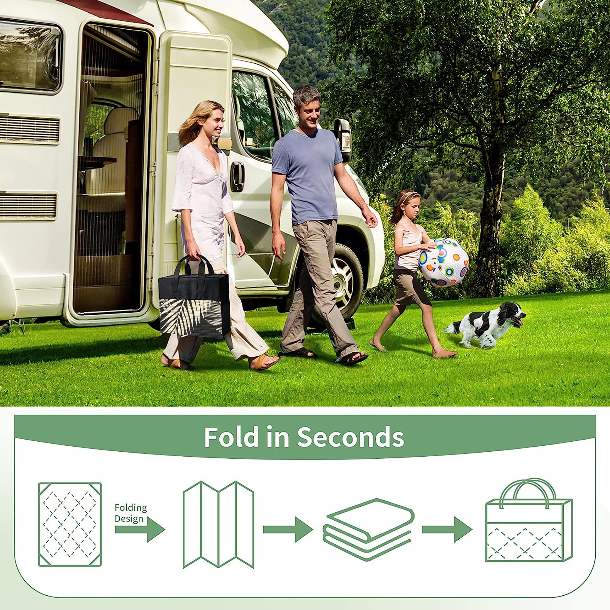 GENIMO multi-size options fit decks, balconies, and RVs