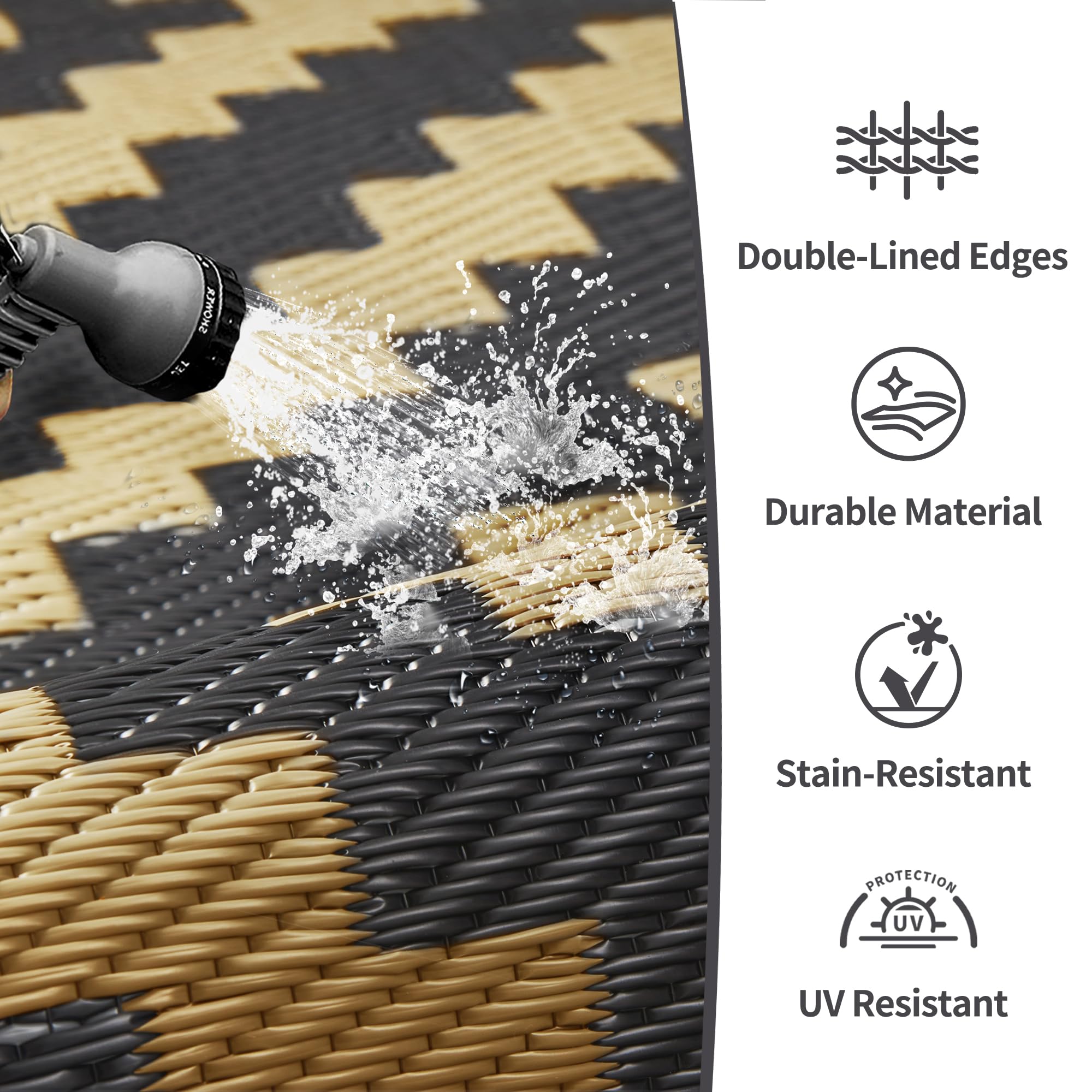 GENIMO stain-resistant surface helps keep outdoor spaces clean