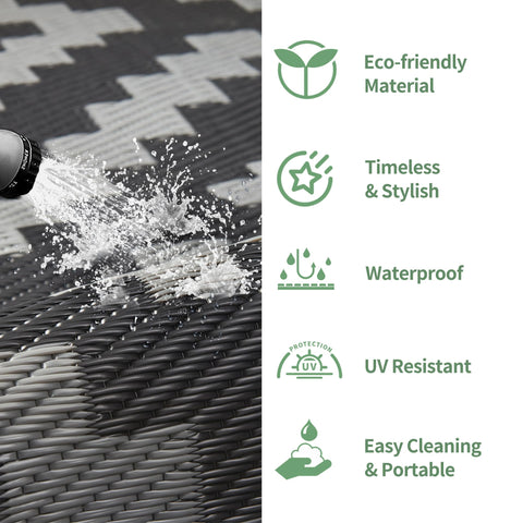 GENIMO stain-resistant surface dries fast for easy cleanup after outdoor activities.