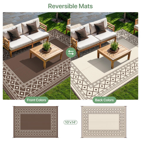 GENIMO outdoor rug UV-protected; color stays vibrant under sun