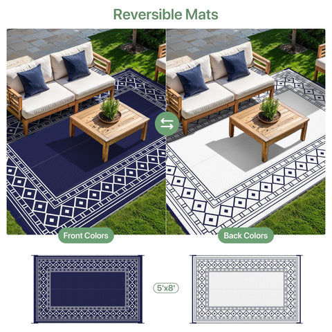GENIMO rug features UV-resistant coating to preserve color in sun