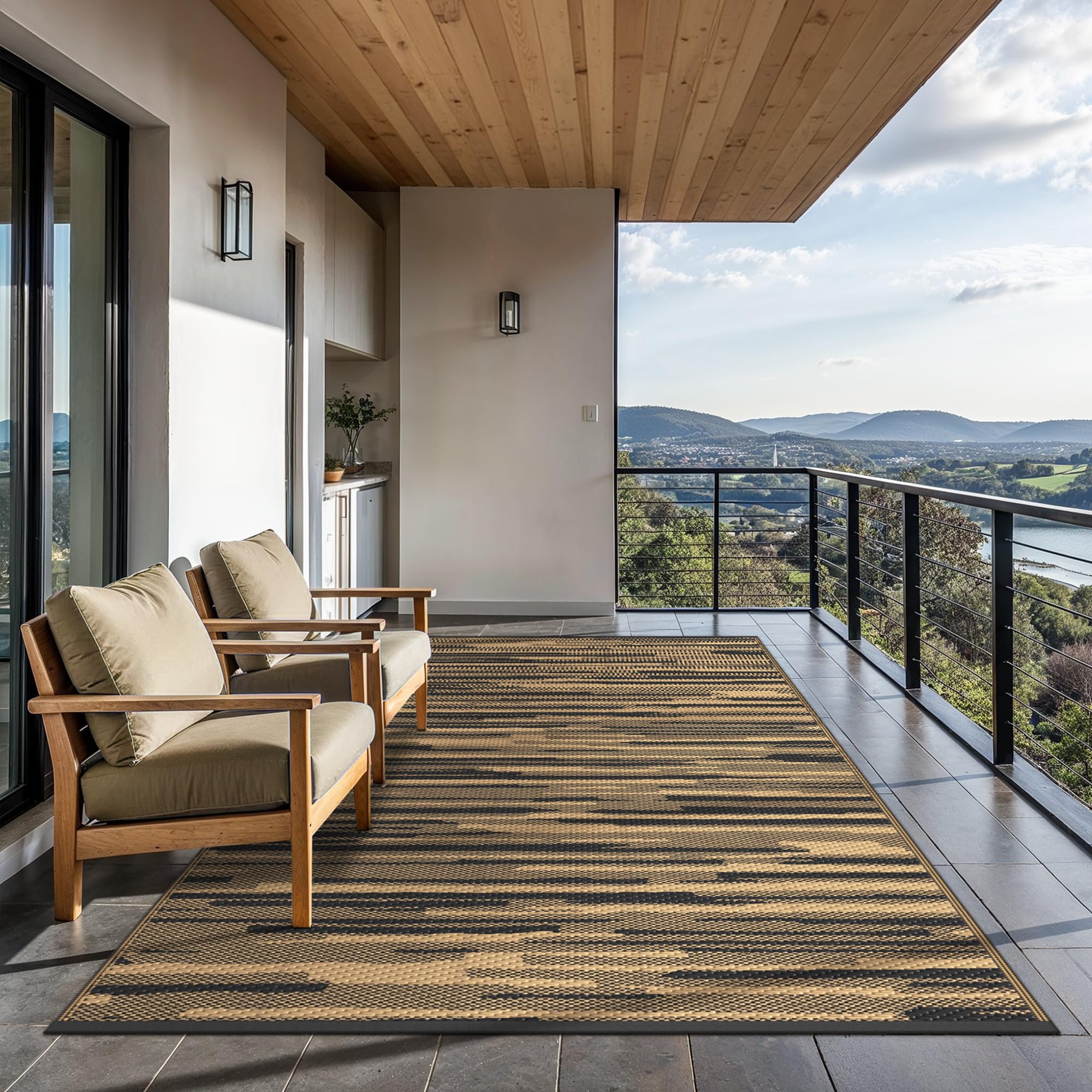 GENIMO weatherproof coating maintains color and structure in sun and wind.