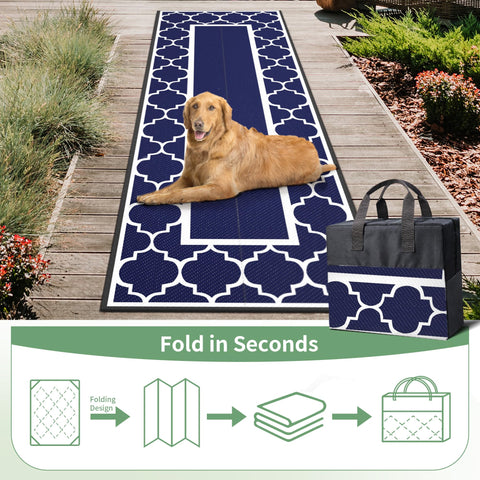 GENIMO RV outdoor mat ready for camping and travel use