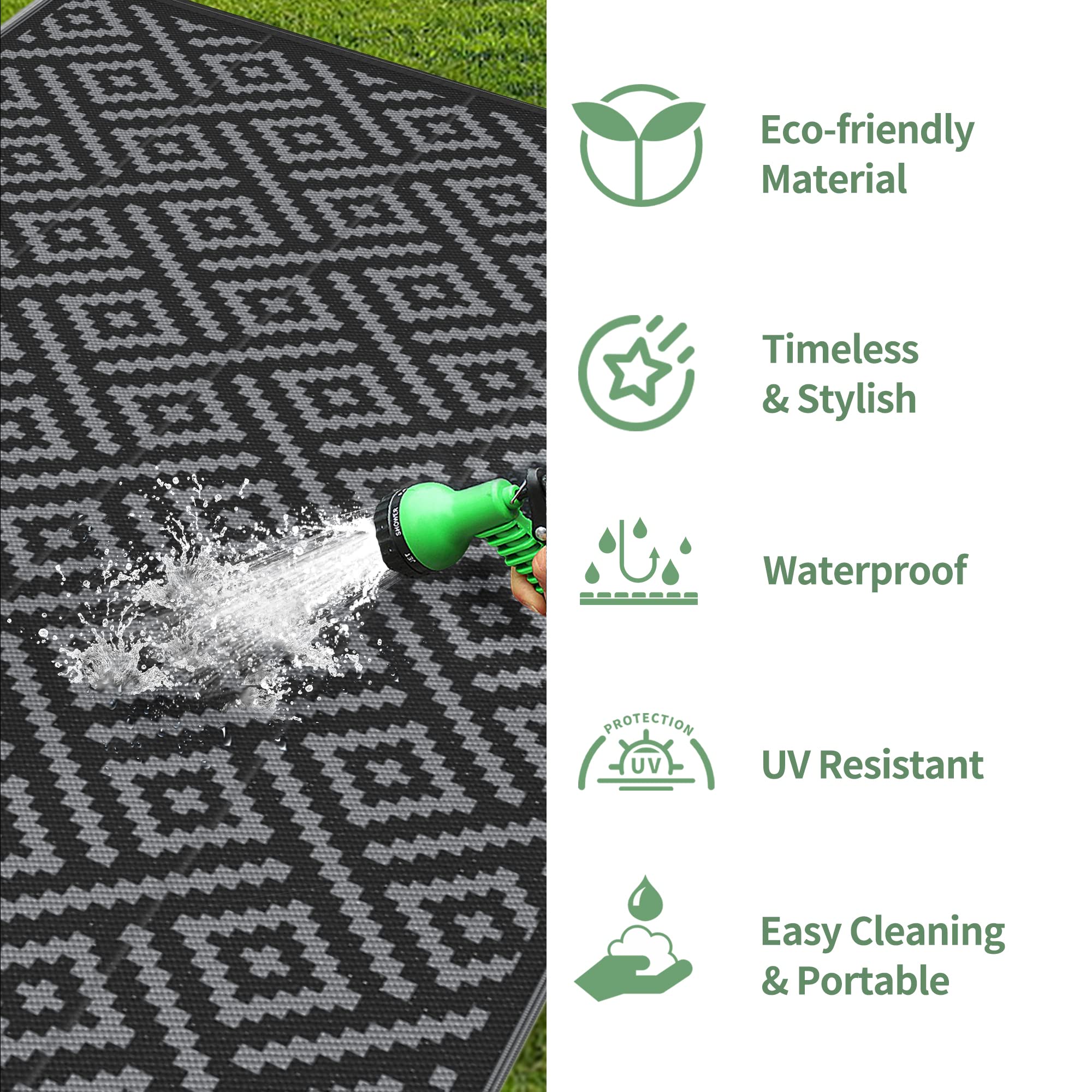GENIMO stain-resistant surface for quick cleanup after outdoor spills.