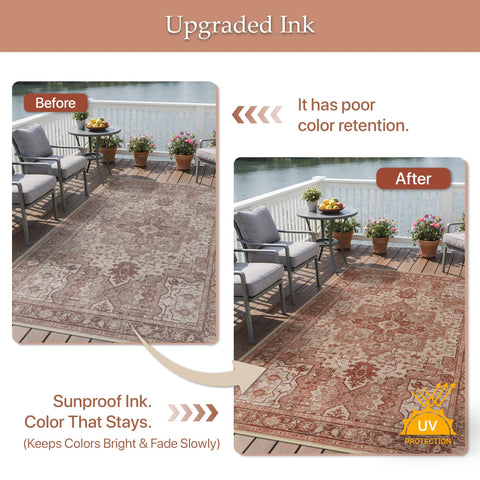 GENIMO UV-resistant inks maintain vibrant colors in sunlit outdoor spaces.