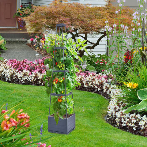 GENMOUS & CO two-pack raised bed supports tomatoes and climbing flowers