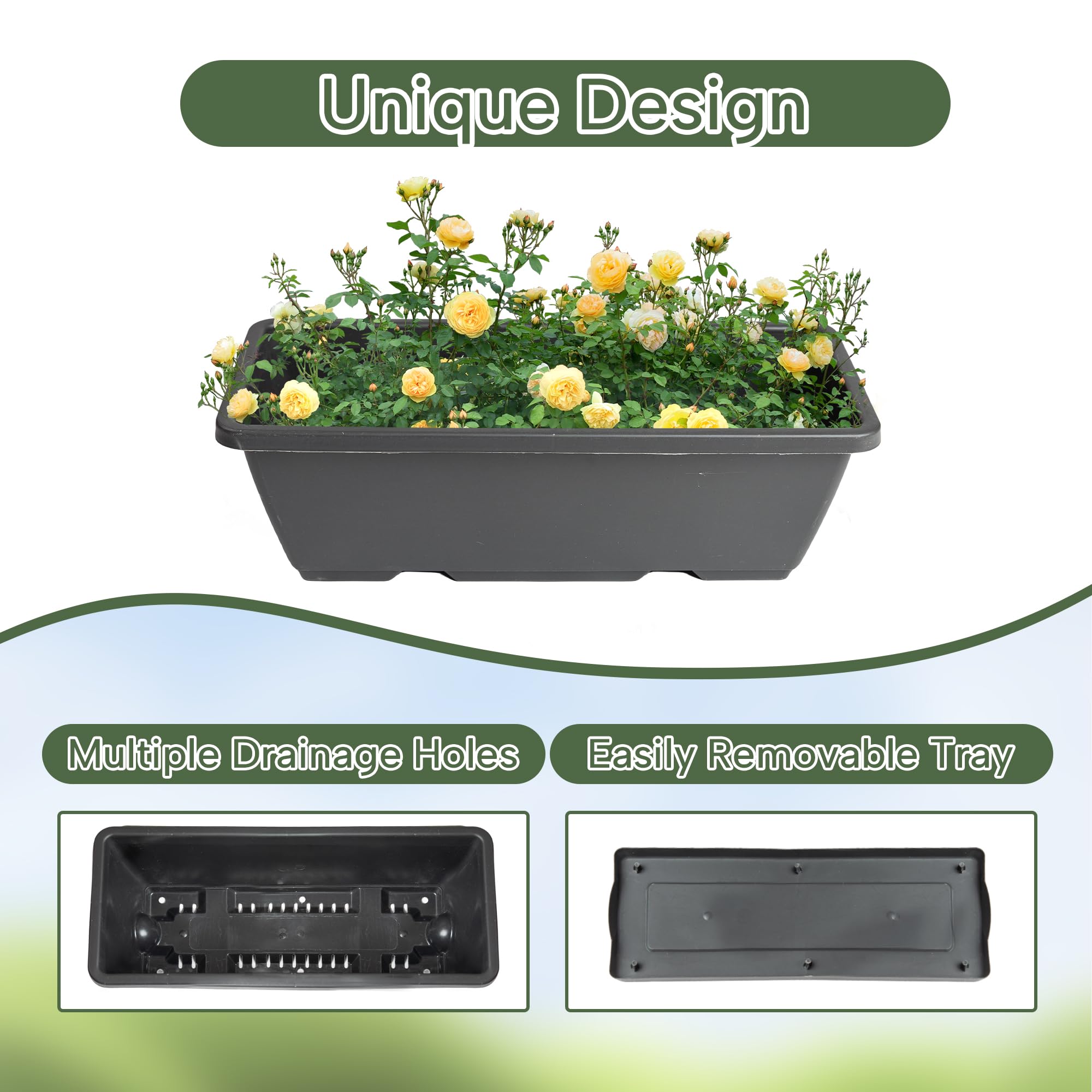 GENMOUS & CO. easy-assembly raised bed for balconies and patios.