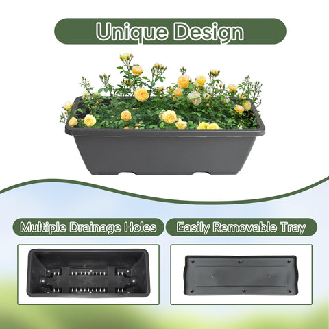 GENMOUS & CO. easy-assembly raised bed for balconies and patios.