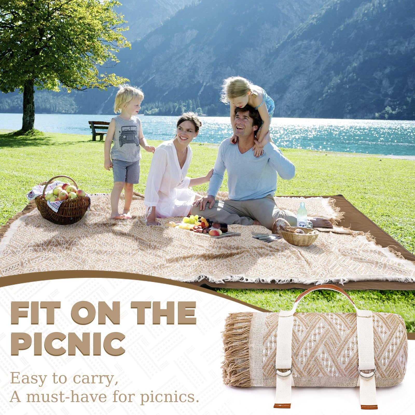 Genovega foldable camping mat fits in backpacks for travel.