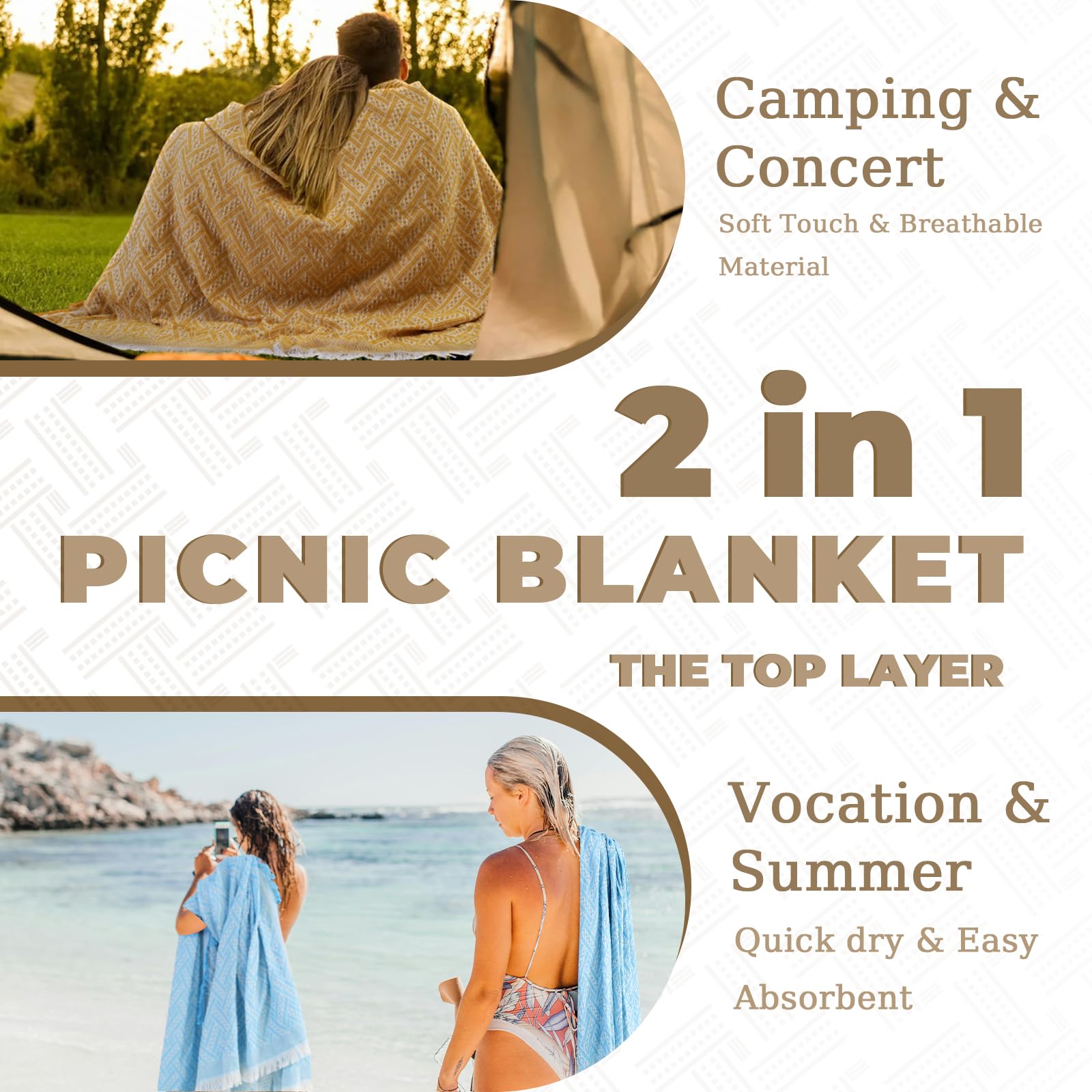 Genovega foldable blanket with compact design for travel.